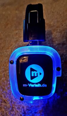 Silent Disco Kofhörer blau Silent Disco Kopfhörer blau